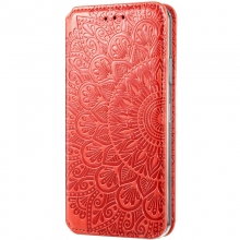 Кожаный чехол книжка GETMAN Mandala (PU) для Xiaomi Mi 10T / Mi 10T Pro Красный - купить на Floy.com.ua