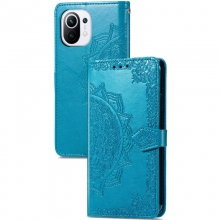 Кожаный чехол (книжка) Art Case с визитницей для Xiaomi Mi 11 Lite Синий - купить на Floy.com.ua