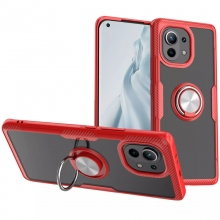 TPU+PC чехол Deen CrystalRing for Magnet (opp) для Xiaomi Mi 11 Красный - купить на Floy.com.ua