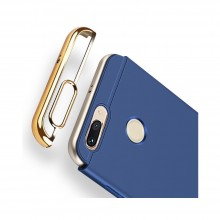 Пластиковый чехол со вставками для Xiaomi Mi8 Lite Синий - купить на Floy.com.ua