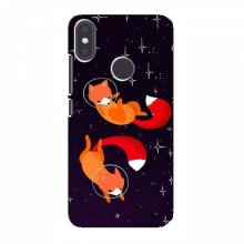 Чехол с печатью (Подарочные) для Xiaomi Mi A2 (AlphaPrint) Лисы - купить на Floy.com.ua