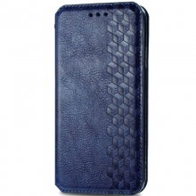 Кожаный чехол книжка GETMAN Cubic (PU) для Xiaomi Mi Note 10 Lite Синий - купить на Floy.com.ua