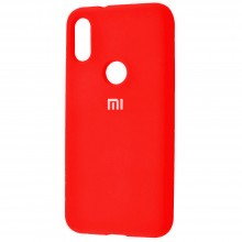 Чехол Xiaomi Silicone Cover для Xiaomi Mi Play, бампер с микрофиброй Красный - купить на Floy.com.ua