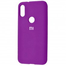 Чехол Xiaomi Silicone Cover для Xiaomi Mi Play, бампер с микрофиброй Фиолетовый - купить на Floy.com.ua