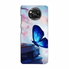 Чехол с печатью (Подарочные) для Xiaomi Poco X3 (AlphaPrint) Бабочка синяя - купить на Floy.com.ua