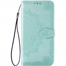 Кожаный чехол (книжка) Art Case с визитницей для Xiaomi Redmi 10 Бирюзовый - купить на Floy.com.ua
