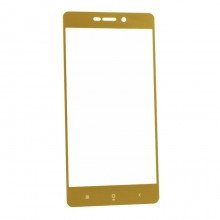 Цветное защитное стекло для Xiaomi Redmi 4A Золотой - купить на Floy.com.ua
