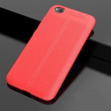 ТПУ накладка Autofocus с имитацией кожи для Xiaomi Redmi Go Красный - купить на Floy.com.ua