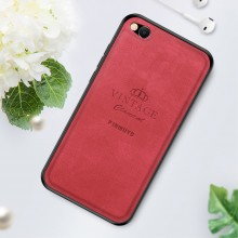 Чехол Leather Glass для Xiaomi Redmi Go Красный - купить на Floy.com.ua