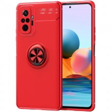 TPU чехол Deen ColorRing под магнитный держатель (opp) для Xiaomi Redmi Note 10 Pro / 10 Pro Max Красный - купить на Floy.com.ua
