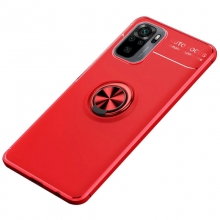 TPU чехол Deen ColorRing под магнитный держатель (opp) для Xiaomi Redmi Note 10 / Note 10s Красный - купить на Floy.com.ua