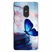 Чехол с печатью (Подарочные) для Xiaomi Redmi Note 4X (AlphaPrint) Бабочка синяя - купить на Floy.com.ua
