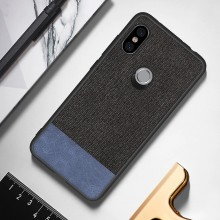 Тканевая накладка Textile для Xiaomi Redmi Note 6 Pro (ТПУ+ткань) Синий - купить на Floy.com.ua