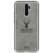Чехол Deer TPU+Textile для Xiaomi Redmi Note 8 Pro Серый - купить на Floy.com.ua