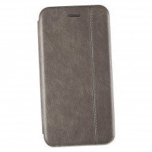 Чехол-книжка Leather Gelius для Xiaomi Redmi Note 8 Серый - купить на Floy.com.ua