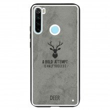 Чехол Deer TPU+Textile для Xiaomi Redmi Note 8 Серый - купить на Floy.com.ua