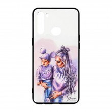 Защитный чехол с глянцевой картинкой Girls Case для Xiaomi Redmi Note 8T Фиолетовый - купить на Floy.com.ua