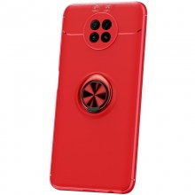 TPU чехол Deen ColorRing под магнитный держатель (opp) для Xiaomi Redmi Note 9 5G / Note 9T Красный - купить на Floy.com.ua