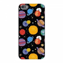 Космические Чехлы для iPhone 5 / 5s / SE (VPrint) Рисованные планеты - купить на Floy.com.ua