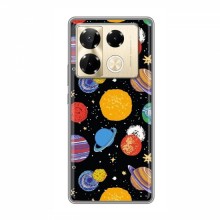 Космические Чехлы для Infinix Note 40 Pro (VPrint) Рисованные планеты - купить на Floy.com.ua