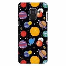 Космические Чехлы для Samsung A8, A8 2018, A530F (VPrint) Рисованные планеты - купить на Floy.com.ua