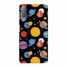 Космические Чехлы для Samsung A7-2018, A750 (VPrint) Рисованные планеты - купить на Floy.com.ua