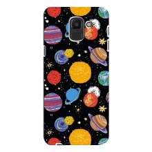Космические Чехлы для Samsung J6 2018 (VPrint) Рисованные планеты - купить на Floy.com.ua