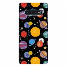 Космические Чехлы для Samsung S10 Plus (VPrint) Рисованные планеты - купить на Floy.com.ua