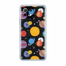Космические Чехлы для Xiaomi 11 Lite 5G (VPrint) Рисованные планеты - купить на Floy.com.ua