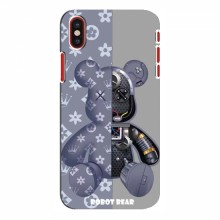 Крутые Чехлы для iPhone X (AlphaPrint) Робот Мишка Луи Витон - купить на Floy.com.ua