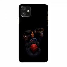 Крутые Чехлы для iPhone 12 (AlphaPrint) Тры обезьяны - купить на Floy.com.ua