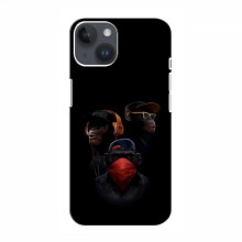 Крутые Чехлы для iPhone 14 (AlphaPrint) Тры обезьяны - купить на Floy.com.ua