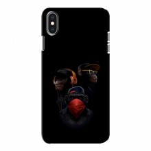 Крутые Чехлы для iPhone Xs (AlphaPrint) Тры обезьяны - купить на Floy.com.ua