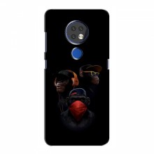 Крутые Чехлы для Nokia 6.2 (2019) (AlphaPrint) Тры обезьяны - купить на Floy.com.ua