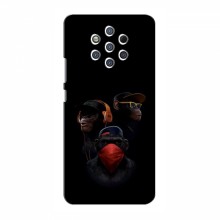 Крутые Чехлы для Nokia 9 Pure View (AlphaPrint) Тры обезьяны - купить на Floy.com.ua
