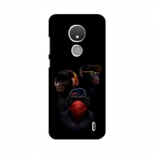 Крутые Чехлы для Nokia C21 (AlphaPrint) Тры обезьяны - купить на Floy.com.ua