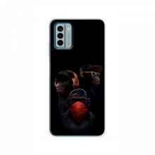 Крутые Чехлы для Nokia G22 (AlphaPrint) Тры обезьяны - купить на Floy.com.ua