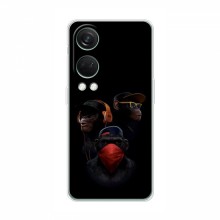 Крутые Чехлы для OnePlus Nord 4 (AlphaPrint) Тры обезьяны - купить на Floy.com.ua