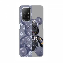 Крутые Чехлы для OPPO Reno 5z (AlphaPrint) Робот Мишка Луи Витон - купить на Floy.com.ua