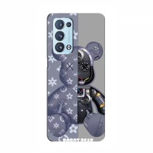 Крутые Чехлы для OPPO Reno 6 Pro (5G) (AlphaPrint) Робот Мишка Луи Витон - купить на Floy.com.ua