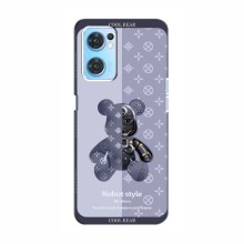 Крутые Чехлы для OPPO Reno 7 4G (AlphaPrint) Медвежонок Louis Vuitton - купить на Floy.com.ua