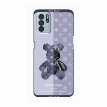 Крутые Чехлы для OPPO Reno6 Z (AlphaPrint) Медвежонок Louis Vuitton - купить на Floy.com.ua