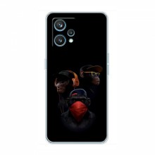 Крутые Чехлы для RealMe 9 Pro (AlphaPrint) Тры обезьяны - купить на Floy.com.ua