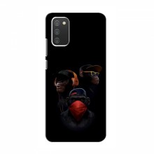 Крутые Чехлы для Samsung Galaxy A02s (AlphaPrint) Тры обезьяны - купить на Floy.com.ua