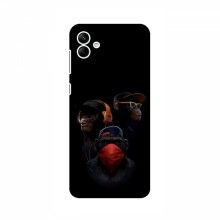 Крутые Чехлы для Samsung Galaxy A04e (A042) (AlphaPrint) Тры обезьяны - купить на Floy.com.ua