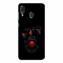 Крутые Чехлы для Samsung Galaxy A30 2019 (A305F) (AlphaPrint) Тры обезьяны - купить на Floy.com.ua