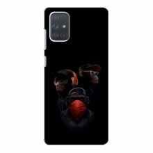 Крутые Чехлы для Samsung Galaxy A71 (A715) (AlphaPrint) Тры обезьяны - купить на Floy.com.ua