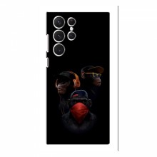 Крутые Чехлы для Samsung Galaxy S22 Ultra (AlphaPrint) Тры обезьяны - купить на Floy.com.ua