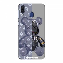 Крутые Чехлы для Samsung Galaxy M20 (AlphaPrint) Робот Мишка Луи Витон - купить на Floy.com.ua