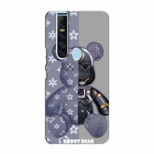 Крутые Чехлы для TECNO Camon 15 Pro (AlphaPrint) Робот Мишка Луи Витон - купить на Floy.com.ua